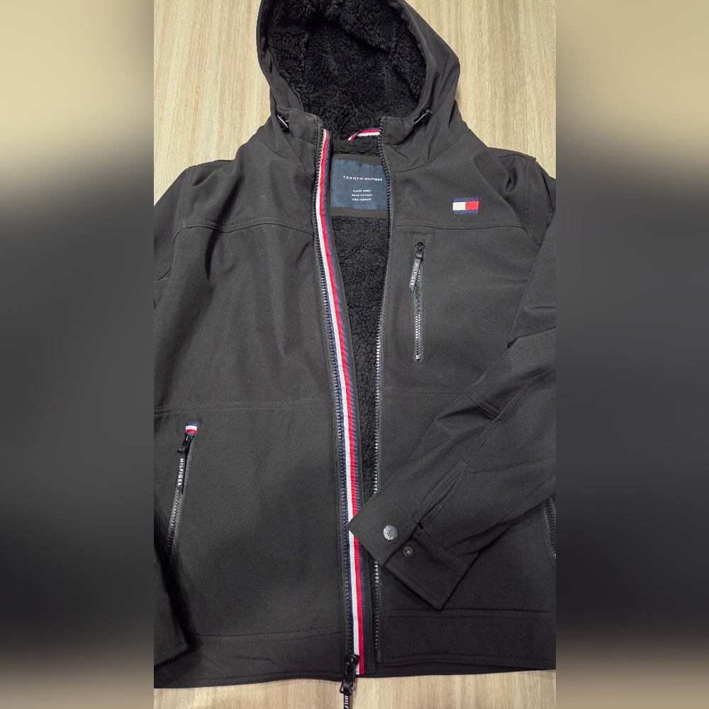 Tommy Hilfiger men's black jacket.
